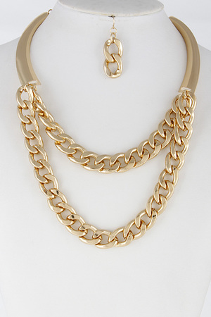 Thick Chain Necklace Set 6FCA4